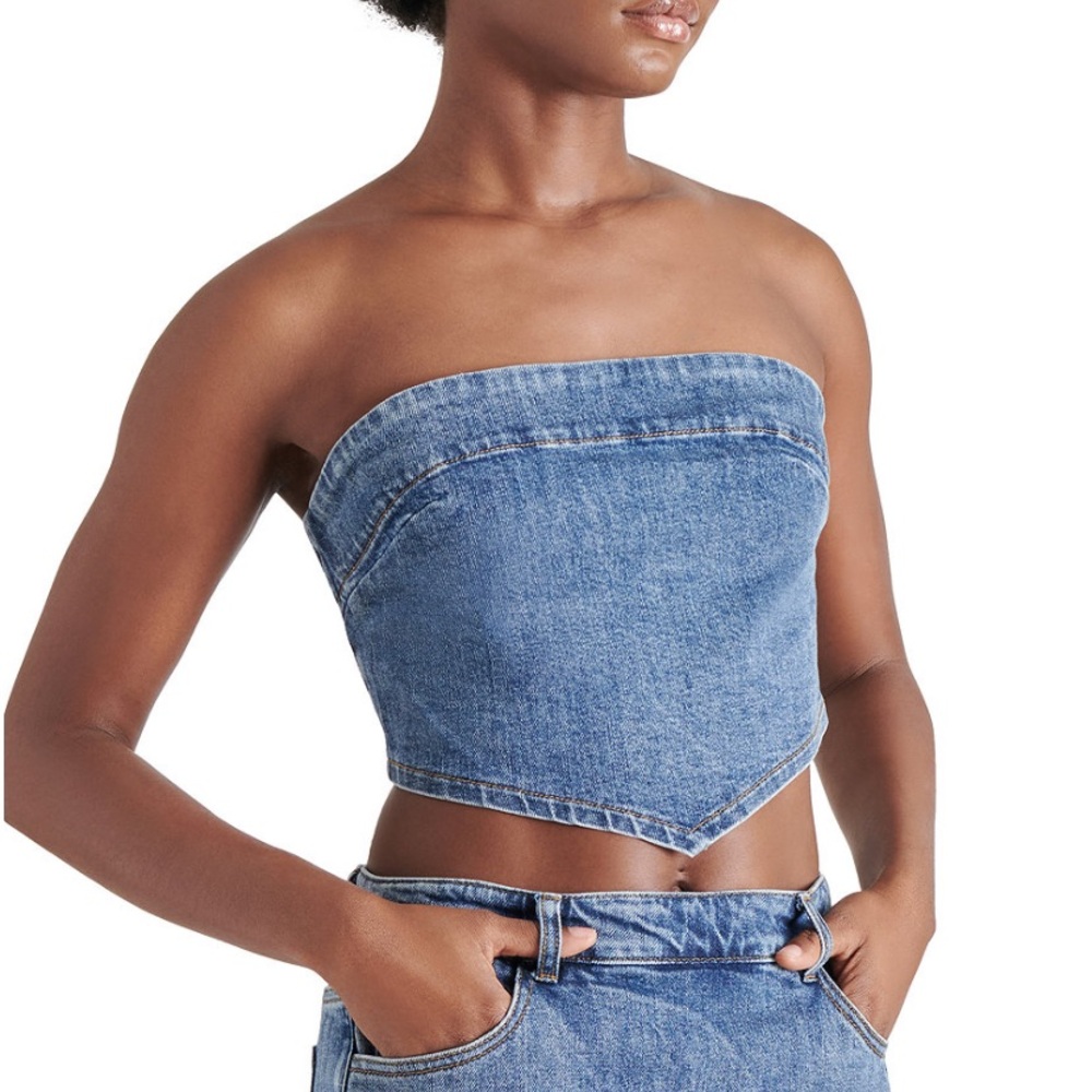 *NWT* Steve Madden Suri Denim Crop Top